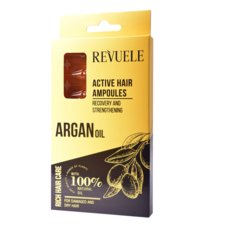 Hair Ampoules for Damaged and Dry Hair REVUELE Argan Oil 8pcs